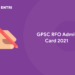 GPSC RFO Admit Card 2021