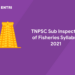 TNPSC Sub Inspector of Fisheries Syllabus