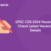 UPSC CDS 2024 Vacancy: Check Latest Vacancy Details