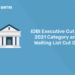 idbi executive cut off 2021 category and waiting list cut off