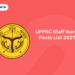uppsc staff nurse posts list 2021