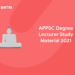 appsc degree lecturer study material 2021