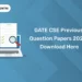 GATE CSE Previous Question Papers 2024 Download Here