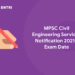 MPSC Civil Engineering Services Notification 2021 - Exam Date