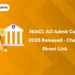 NIACL AO Admit Card 2025 Released - Check Direct Link
