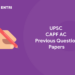 UPSC CAPF AC Previous Question paper