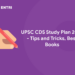 UPSC CDS Study Plan 2023 - Tips and Tricks, Best Books