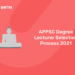 APPSC Degree Lecturer Selection Process 2021