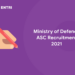Ministry of Defence ASC Recruitment 2021