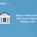 Bank of Maharashtra AFO Exam Pattern & Syllabus 2021