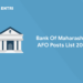 bank of maharashtra afo posts list