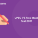 UPSC IFS Free Mock Test 2021