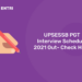 upsessb pgt interview schedule 2021