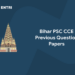 BPSC CCE CCE Previous Question Paper