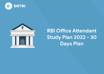 RBI Office Attendant Study Plan 2022 - 30 Days Plan