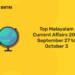TOP MALAYALAM CURRENT AFFARIS DEPT 27 TO OCT 3