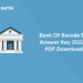 Bank Of Baroda SO Answer Key 2022 - PDF Download