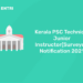 kerala psc technical junior instructor notification 2021