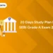 20 Days Study Plan for SEBI Grade A Exam 2024