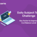 Daily Subject Test Challenge helps to Improve Confidence Level