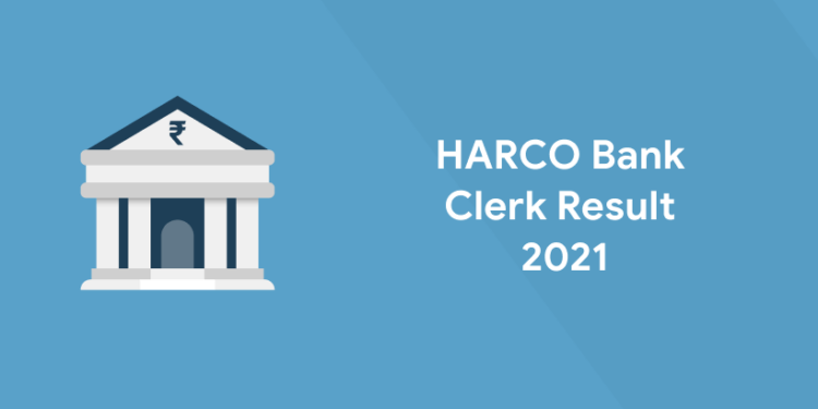 HARCO Bank Clerk Result 2021