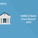 HARCO Bank Clerk Result 2021
