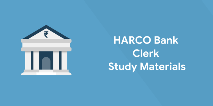 HARCO Bank Clerk Study Material 2021
