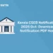 Kerala CSEB Notification 2025 Out