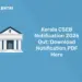 Kerala CSEB Notification 2026 Out Download Notification PDF Here