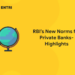 RBI’s New Norms for Private Banks- Highlights