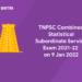 TNPSC Combined Statistical Subordinate Service Exam 2021-22