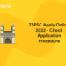 TSPSC apply online 2022