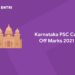 Karnataka PSC Cut Off Marks 2021