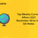 current affairs november 8 to 14