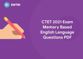 CTET 2021 Exam Memory Based English Language Questions PDF