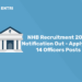 NHB Recruitment 2022 Notification Out - Apply For 14 Officers Posts