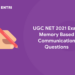 UGC NET 2021 Exam Memory Based Communication Questions PDF