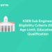 KSEB Sub Engineer Eligibility Criteria 2023: Age Limit, Educational Qualification