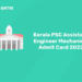 Kerala PSC Assistant Engineer Mechanical Admit Card 2022