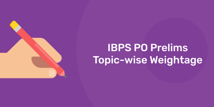 IBPS PO Prelims Topic-wise Weightage