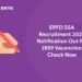 EPFO SSA Recruitment 2023