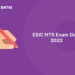 ESIC MTS Exam Date 2022