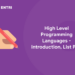 High Level Programming Languages – Introduction, List PDF