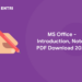 MS Office – Introduction, Notes PDF Download