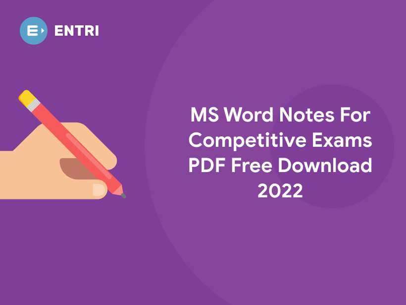 Ms Word Notes Pdf For Competitive Exams - Printable Templates Free