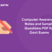 Computer Awareness Notes and Sample Questions PDF for Govt Exams