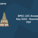 BPSC LCD Answer Key 2022 - Download PDF