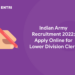 Indian Army Recruitment 2022; Apply Online for Lower Division Clerk