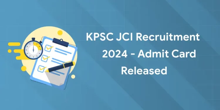KPSC JCI Recruitment 2024
