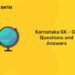 Karnataka GK - GK Questions and Answers